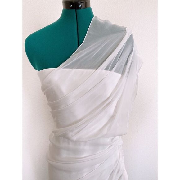 Brand New Cushnie silk draped overlay Mini Dress - Picture 10 of 16